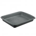 SATOSHI Буко Противень глубокий, 40х29х6см, угл.сталь, антипригарное покрытие "Мрамор"