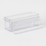 Контейнер для холодильника с крышкой IDEA, 10?30?10 см, пластик, прозрачный
