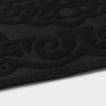 Коврик влаговпитывающий придверный Доляна «Восточная сказка», без окантовки, 38?58 см, чёрный