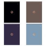 Блокнот А5 40л. на гребне BG Моноколор. Классика, Б5гр40 59753