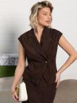 Жилет Анабель (шоколадный) Б15362-10М