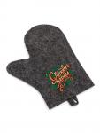 Рукавица для бани "С легким паром" темная  (10919099)