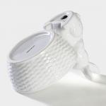 Конфетница Доляна «Зайка», 650 мл, 21.5?15.5?16.5 см, доломит, белая