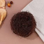 Гнездо из природных материалов для декора, 13?13?6.5 см