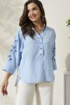 Блузка женская 07643P (Темно-голубой)