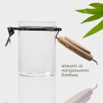 Банка для сыпучих BellaTenero «Эко», 950 мл, 10?15 см, с бугельным замком, стекло, прозрачная