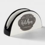 Салфетница Доляна «Гурман», 13.3?3.7?7.1 см, белая