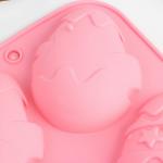 Силиконовая форма «Зайцы и цыплята» на Пасху, 17.1?26 см