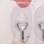 Крючки в наборе 3шт на липкой основе "Полезные мелочи", форма овал, нагрузка 3кг/5,5*3,5см