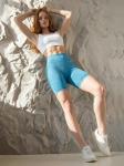 Велосипедки женские синего цвета 240_1S