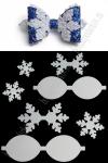 Набор пластиковых шаблонов 1 мм "Снежинки №1"