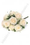 Букет декоративный 31 см "Розы" (SF-8126) светло-персиковый