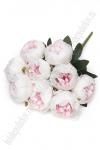Букет декоративный 42 см "Пионы" (SF-8124) бело-розовый