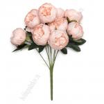 Букет декоративный 42 см "Пионы" (SF-8124) розовый персик
