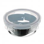 VETTA Контейнер для продуктов на защелках 600мл круглый, жаропрочное стекло