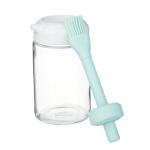 VETTA Банка для масла с кисточкой, 250 мл, стекло, пластик, силикон, зеленый