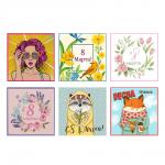 PROVANCE Ботаника Салфетка 8 марта 28х28см, 100% полиэстер, 6 дизайнов