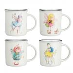 MILLIMI Кружка Принцессы, 310мл, фарфор, 4 дизайна