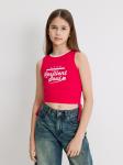 Блузка-топ детская для девочек Silvina красный