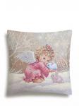 Ангел и зайчики Девочка Наволочка 45х45 см 2101000 серебро