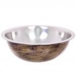 Миска из нержавеющей стали 0,7л 18см цвет Антик