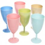 Бокал для вина 170мл в наборе 6шт Пастель, микс цветов