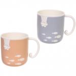 Кружка пластиковая 300мл Котик рыболов, микс цветов