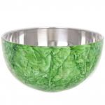 Салатник из нержавеющей стали 0,3л 12*6см цветное покрытие гранит