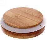 Банка для продуктов стеклянная 500мл "Хай-Тек" с бамбуковой крышкой 10*9,5см