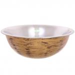 Миска из нержавеющей стали 3,7л 30см цвет Антик