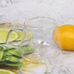 Кружка стеклянная с двойными стенками 200мл Хай-Тек трапеция