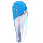 Бадминтон в наборе K-3066, 3 предмета: 2 металлические ракетки 65 см, чехол (цвет: синий)