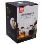 Бутылка стеклянная для специй 450 мл Хай-Тек с бамбуковой крышкой