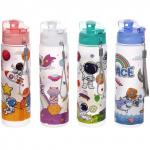 Бутылка питьевая пластиковая 700мл Космос, микс цветов