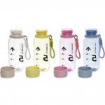 Бутылка питьевая пластиковая 680мл Отличный день, микс цветов