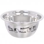 Миска из нержавеющей стали 0,5л 14*6,5см с рисунком