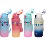 Бутылка питьевая пластиковая 750мл Настроение, микс цветов