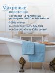 Набор полотенец махровых Ирбис из 2шт (50*90+70*140) Реноме, 14-4508 голубой