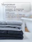 Набор полотенец махровых Ирбис из 2шт (70*140+70*140) Реноме, 19-3906 графит/14-4103 светло-серый