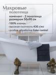 Набор полотенец махровых Ирбис из 2шт (50*90+50*90) Реноме, 19-3906 графит/14-4103 светло-серый