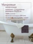 Набор полотенец махровых Ирбис из 2шт (50*90+50*90) Реноме, 11-0104 белый-молочный/18-1409 какао