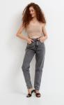 Джинсы женские момы с высокой талией F922-0115 черные