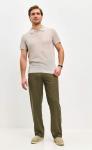 Брюки лен P511-0852 khaki