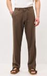 Брюки льняные мужские F111-0851 светло-коричневые
