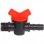 Муфта соединительная с односторонней наружной резьбой и краном 1/2" ДоброСад