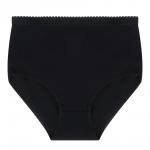 GALANTE Трусы женские макси с высокой талией, р.48, 95%хлопок, 5%спандекс, черный, НБ25-13