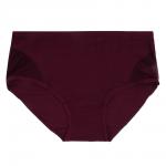 GALANTE Трусы женские макси с декором, р.48, 95%хлопок, 5%спандекс, бордовый, НБ25-15