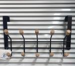 Вешалка надверная на 10 крючков "ПЕРФЕКТХАУС", цвет черный, 33*5*21,5см