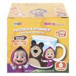 402843 Набор д/дет тв-ва кружка для росписи Маша и Медведь МУЛЬТИ АРТ в кор.24шт