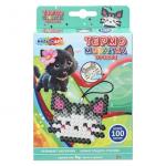 396034 Брелок из термомозаики, Кот МУЛЬТИ АРТ в кор.4*12шт